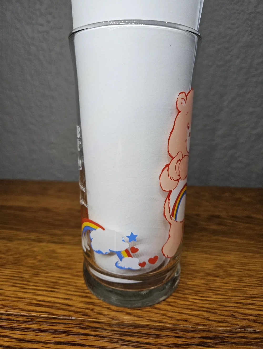 Care Bears Cheer Bear Glass 1983